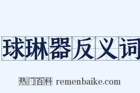 球琳器反义词是什么意思的图片